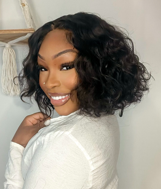 Loose Wave Side Part Lace Bob Wig