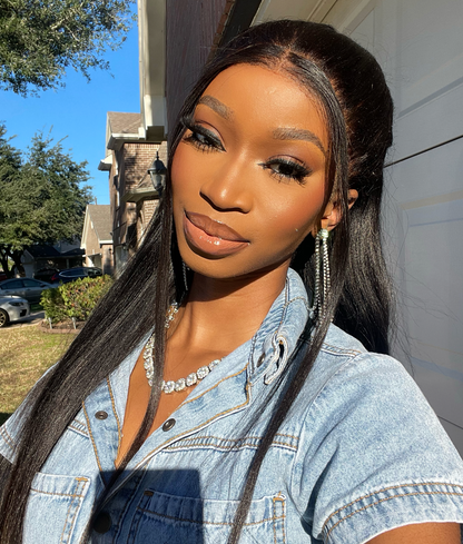 HD Lace Front Brazilian Yaki Straight Wig