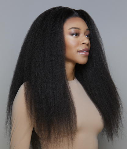 HD Lace Front Brazilian Kinky Straight Wig