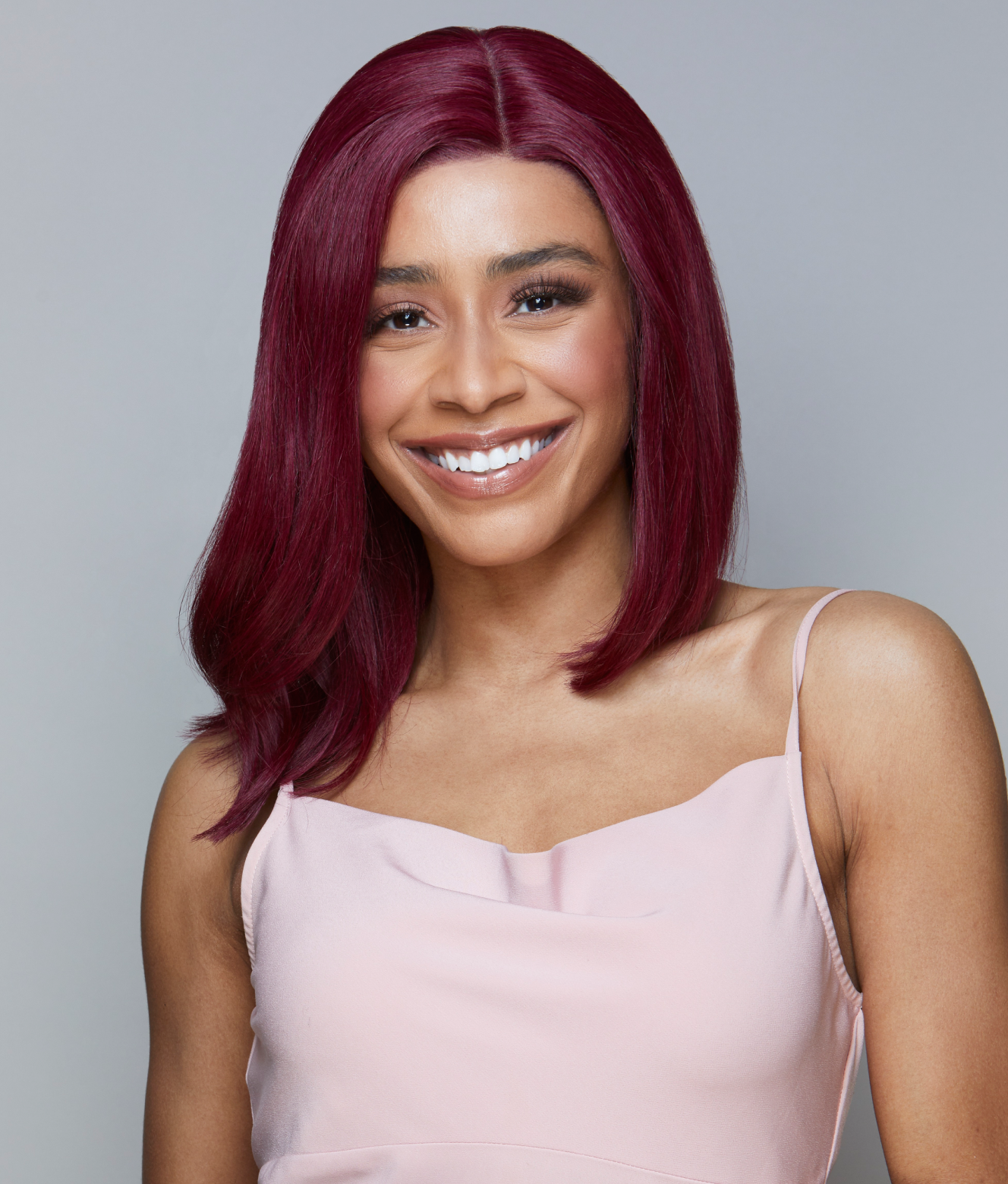 Straight Side Part Lace Lob Wig