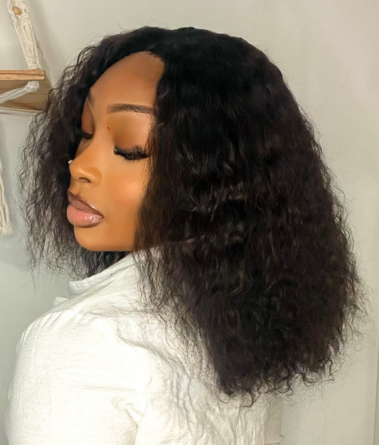 Deep Wave Center Part Lace Wig