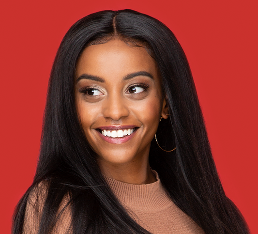 Virgin Brazilian Yaki Straight 4” x 4” Standard Lace Closure